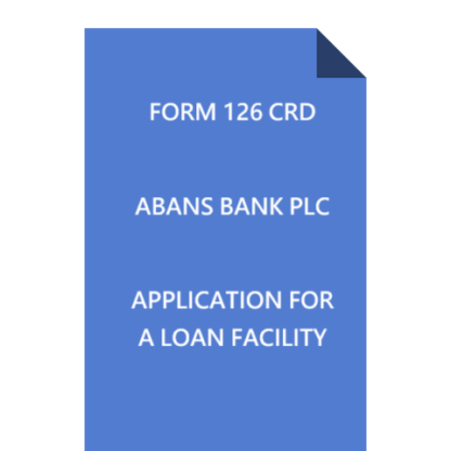 Application for a loan facility