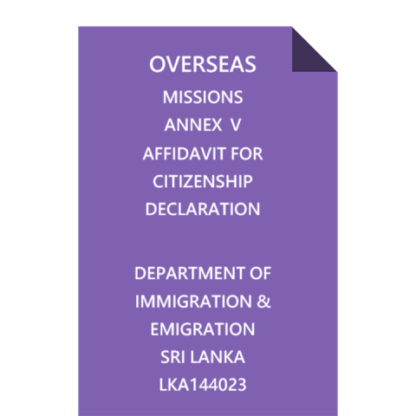 Overseas Missions LKA144023